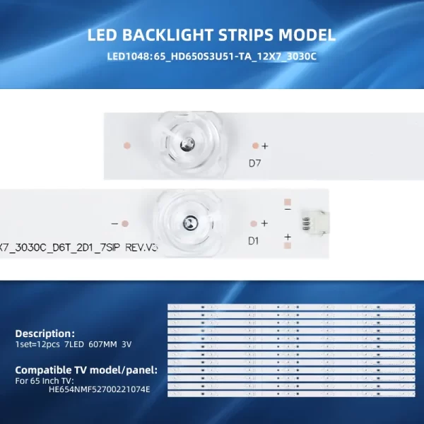 65inch TV LED backlight strips Hisense_6